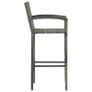 5 Piece Garden Bar Set Poly Rattan Grey Image 8