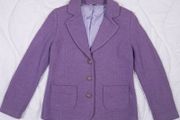 Avalon Lilac Purple Boucle Wool Jacket Blazer 12UK/40EU