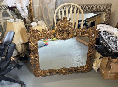 Large Ornate Gilt Rococo Mirror Frame