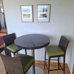 high bar table and 3 chair