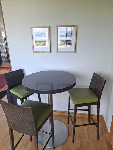 high bar table and 3 chair