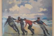 John Skelton Signed Print Kerry Fisherman Framed