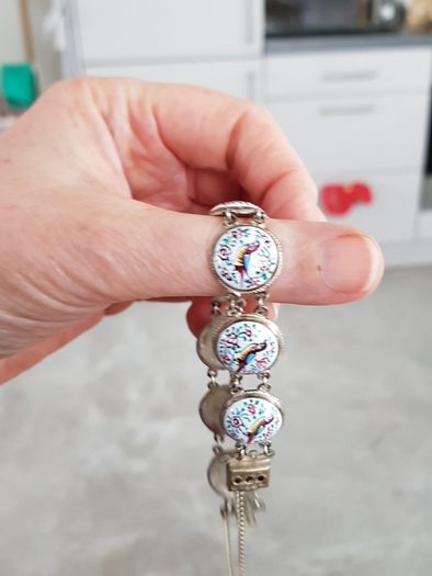 Painted Bird Bracelet
