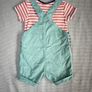 Next Sage Green Sea Life Dungarees & Bodysuit Set Size 6-9 Months 68cm Image 9