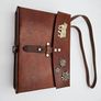 Original Swiss Army Issued Officier Leather Bag Collectable with Swiss Decorations Image 5
