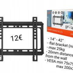 TV Wall Mount Flat Fixed 14" - 42"