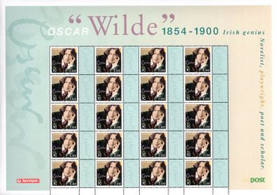 2000 Ireland Oscar Wilde Personalised Commemorative Stamp Full Sheet Mint Never Hinged (MNH)
