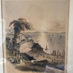 19 century print of  The Cove of Cork