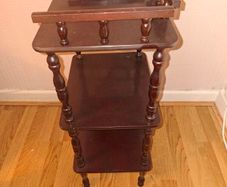 Mahogany Telephone Stand Table 3 tier