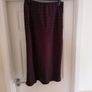 Women's Gallery Plum Satin Skirt NWT Image 5