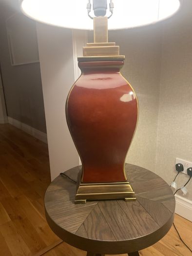 Two lamps with lampshades for sale
