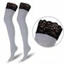 COTTON women's thigh highs with LACE Image 2