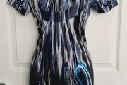 Blue and Black Shift Dress from Culture size 10