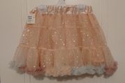 Girls fancy dress irredecent frill tulle skirt