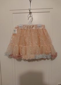 Girls fancy dress irredecent frill tulle skirt