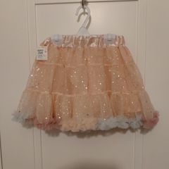 Girls fancy dress irredecent frill tulle skirt