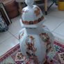 Antique porcelain chinese vase with lid Image 3
