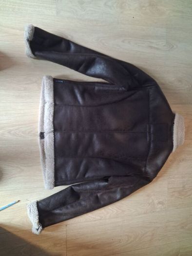 Arnani jeans faux leather jacket