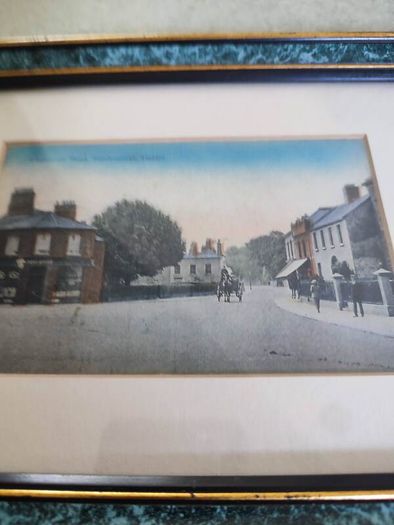 Set Of 2 Framed old Pictures Of Sandymount Green And Claremont Rd. Sandymount Dublin.