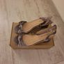 Size 7 silver velvet sandal Image 3