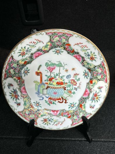 Vintage Oriental Hand Painted Plate