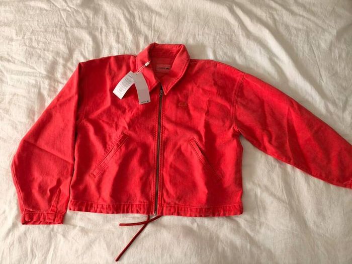 LACOSTE Red denim jacket Brand new