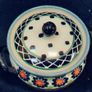 Polish pottery lidded sugar bowl Image 5