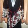 BNWT Black floral light coat by Kaktus size UK12 EU40 Postage included Image 2