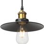 Vintage Industrial Style Ceiling Pendant Lights,Set of 3 Black Metal Pendant Lights,Hanging Light Fixture for Kitchen Island,Farmhouse,Living Room,Bedroom Image 4