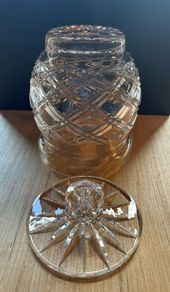 Vintage Tyrone Crystal Lidded Jar