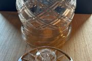 Vintage Tyrone Crystal Lidded Jar
