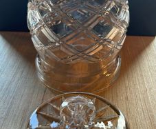 Vintage Tyrone Crystal Lidded Jar