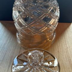 Vintage Tyrone Crystal Lidded Jar
