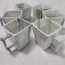 Stylish Modern Porcelain China Square 55 Piece Dinner Set, Marble Grey, Dinnerware, Dinner Party Set. Plates, Cups Mugs Bowls Egg Cups Image 7