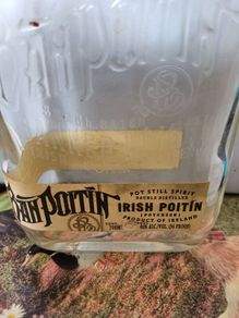 vintage poitin bottle