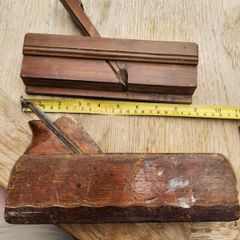Two Vintage wooden carpenters planes