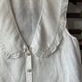 top Zara size large statement collar top 100% linen Image 5
