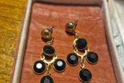 Vintage Black Earrings