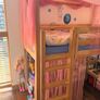 Mezzanine Kids Bed with mattress and canvas covers - like new Image 3