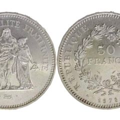 1978 French Silver 50 Francs