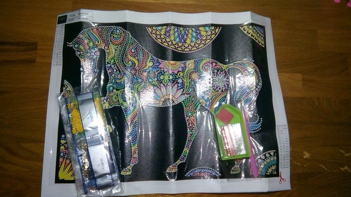 Luminous Diamond Painting Kit. Horse