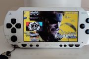 PSP 1004 White Modded 2 Batteries Original OSTENT new 64gb original charger