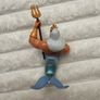 Little Mermaid King Triton Figure Disney Cake Topper approx. 8 cm. Used Please see photos Image 9