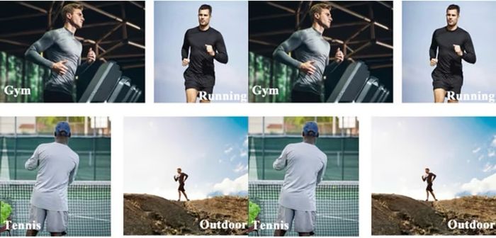 Brand New Men's Long Sleeve Sports Shirt Breathable Training 4 Pack