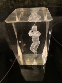 3D Laser Engraved Golfer Display