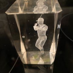 3D Laser Engraved Golfer Display