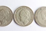 Netherlands, Wilhelmina I, 10 Cents, 1919-36-37, Silver Coins