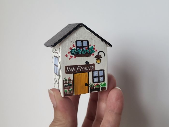 Handcrafted tiny wooden house!