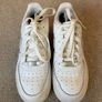 Classic White Leather Nike Air Force 1 Low Trainers UK 5.5 Image 2