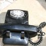 Antique 1940's Art Deco Monophone Telephone Black Bakelite Rotary Dial Phone Image 4